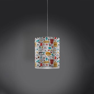Linea Zero Sospensione Moderna 1 Luce Decolight Xl In Polilux Stampa Enjoy Made In Italy