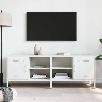Berkfield Home TV Cabinets 2 pcs White 68x39x50.5 cm Steel