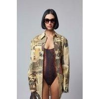 Jean Paul Gaultier Swimsuit Printed python
