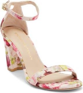 Stuart Weitzman NearlyNude Ankle Strap Sandal in Pink Multi at Nordstrom Rack, Size 10.5