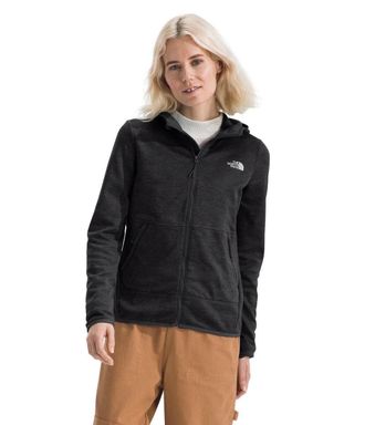 The North Face Canyonlands Hoodie Womens Black Stretch Full Zip GBO2896