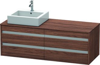 Duravit Duravit - Mueble Bajo Lavabo 550x1400x496m Ketho Con Iluminaci&oacute;n Li Nogal Oscuro