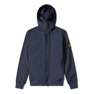 Stone Island Soft Shell-R Hooded Jacket Navy 761540427-V0020
