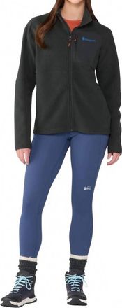 Cotopaxi Abrazo Fleece Hooded Full-Zip Jacket In Black