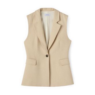 Motivi Suit Vests - Dames - Jassen - Beige - Maat: XL Poliester