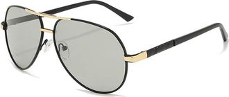 Generic Polarized Sunglasses Intelligent Photosensitive Discoloration for Men, Elastic Temples for Day and Night Driving and Travel