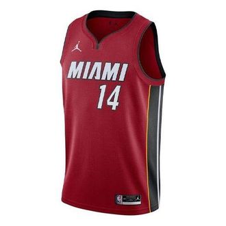 Nike Mens Nike NBA SW Fan Edition Miami Heat Sports Basketball Jersey/Vest Jersey Red CV9483-608