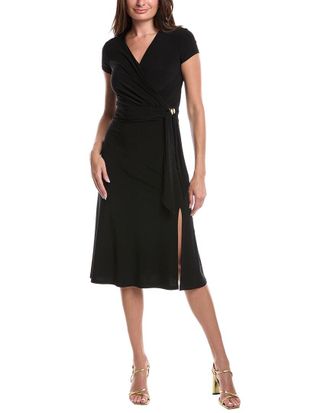 Joseph Ribkoff Tie Side Faux Wrap Dress