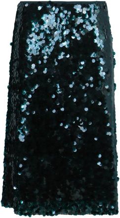 Vince Rokken, Dames, Groen, XS, Polyester, Paillette Bias Rok