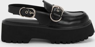 Charles & Keith Eliot Platform Slingback Loafers