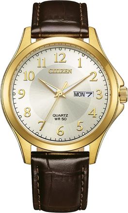 Citizen AQ Quartz Gold Dial Mens Watch BF2028-08A