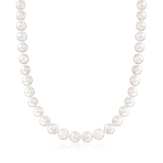 Ross-Simons 10-11mm Cultured Pearl Necklace With Sterling Silver Magnetic Clasp