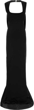 Dsquared2 Black Open-back Silk Gown