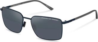 Porsche Design P8973 B731 Mens Sunglasses Blue Size 58