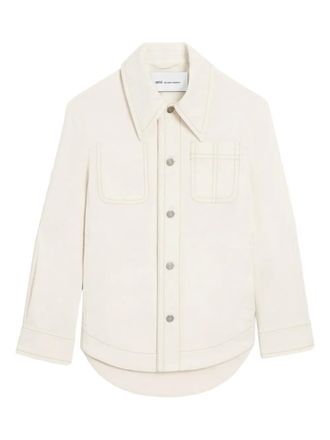 Ami button-up shirt jacket - Neutrals