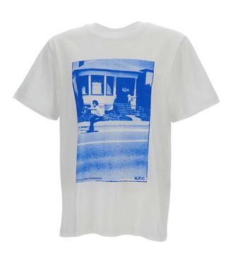 A.P.C. White Crew Neck T-Shirt