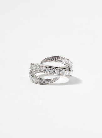 Swarovski Womens Vienna triple ring