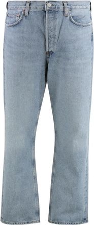 A Gold E 90s 5-pocket straight-leg jeans - Heren - Regular Fit Jeans - Blauw - W33 - Katoen - Jeans