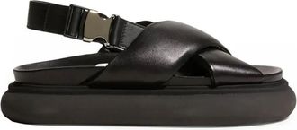 Moncler Solarisse Sandalen - Dames - Schoenen - Zwart - Maat: 37 EU Leer
