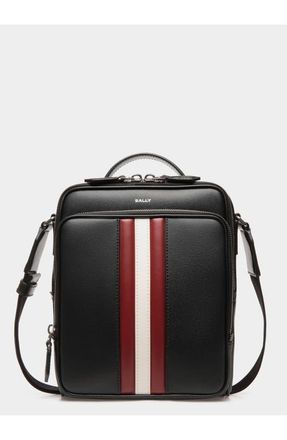 Bally Mythos Crossbody Bag In Recycled Leather in Black+Red/bone+Pall at Nordstrom