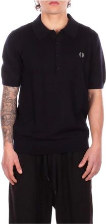 Fred Perry Hombre, Camisetas, Azul, Talla: L