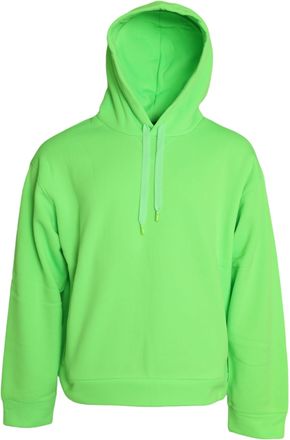 Dolce & Gabbana Neon Green Hooded Top Pullover Mens Sweater