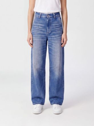 Haikure Jeans boyfriend Sibilla a vita media in denim di cotone a cinque tasche