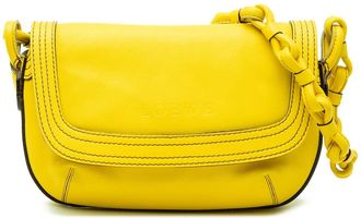 Loewe Pre-owned Loewe Leather Logo Shoulder Bag MQR1PQ1ZY35G1ZKM