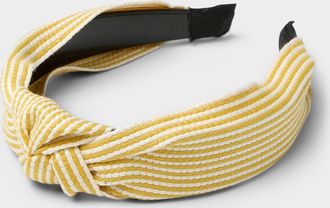 Simons Womens Woven stripe knot headband