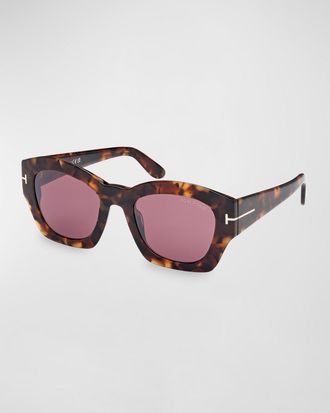 Tom Ford Guilliana Acetate Geometric Sunglasses