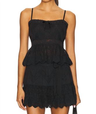 LoveShackFancy Rowina Cami Top In Black