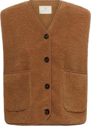 Kaffe Gilet - - Jackets - Donna - Marrone - L