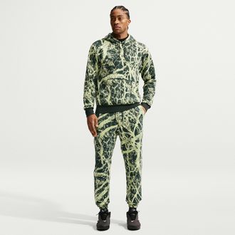 Nike Mens Ja Fleece Cuffed Basketball Pants in Green | IM5333-317