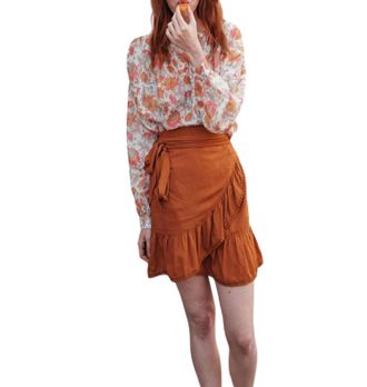 Louise Misha Juliana Blouse In Rainbow Flowers