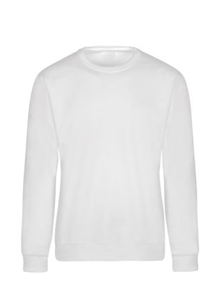 Trigema Sweatshirt TRIGEMA TRIGEMA Sweatshirt, Damen, Gr. XXL, weiss (wei&szlig;), Sweatware, 70% Baumwolle, 30% Polyester, Basic, lang, Rundhals, Sweatshirts Sweat