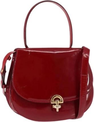 Celine Pre-owned Handbags, female, Red, Size: ONE SIZE Pre-owned Coated canvas celine-bags