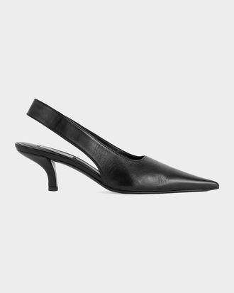 Toteme Leather Slingback Pumps