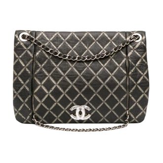Chanel Pre-owned Quilted Leather Bag - Dames - Pre-owned - Zwart - Maat: ONE Size Leer