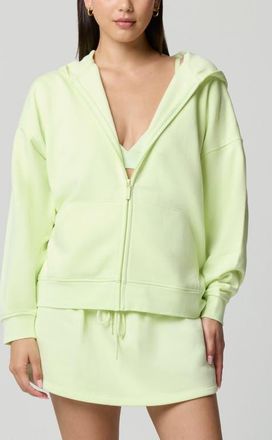 Florence By Mills Cozy Crush Forever Embroidered Oversize Graphic Zip Hoodie in Citrine at Nordstrom, Size Xx-Small
