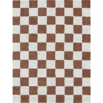 Lorena Canals Tiles Washable Cotton Blend Rug in Toffee Natural at Nordstrom, Size Medium