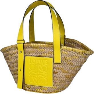 Loewe Pre-owned Tote Bags, female, Beige, Size: ONE SIZE Pre-owned Basket Handbag