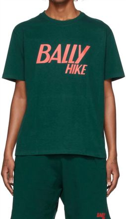 Bally Mens Short Sleeve Hike Logo T-Shirt In Bosco