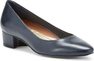 Ros Hommerson Heidi II Pump in Navy Leather at Nordstrom, Size 10.5