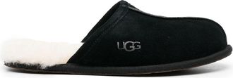 UGG shearling lined sliders - men - Sheep Skin/Shearling/Calf Leather/Calf Leather - 11 - Black