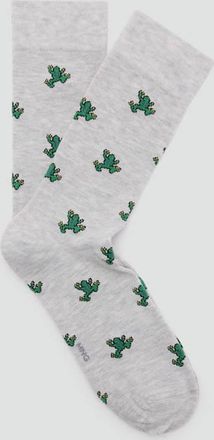 Mango Calzini cotone stampa rana grigio chiaro vigor&eacute; - Uomo - 40-42 - MANGO MAN