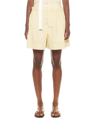 Tibi Spring Poplin Full Short