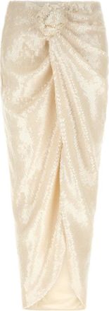 Rotate Rotate Birger Christensen, Rokken, Dames, Wit, XS, Pailletten, Sequins Knot Skirt
