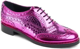 The Office of Angela Scott Mr. Doubt Wingtip Oxford in Magenta at Nordstrom, Size 7.5Us