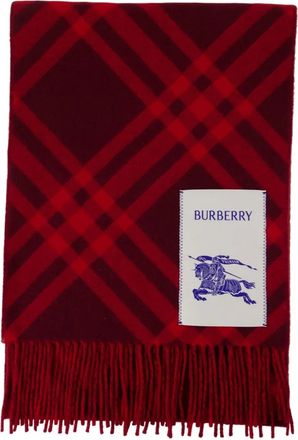 Burberry Geruite sjaal - Rood