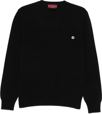 Gucci Logo-plaque Crew-neck Sweater
